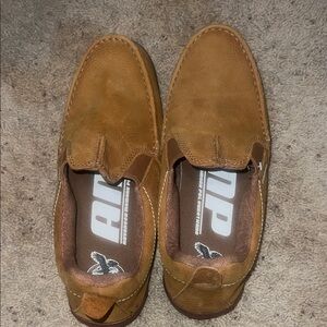 Georgia Boot Men's Tan Suede Slip-On Loafers